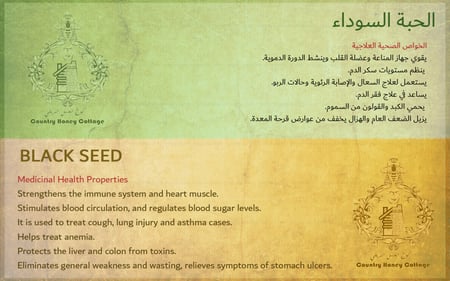 عسل الحبة السوداء ( البركة )