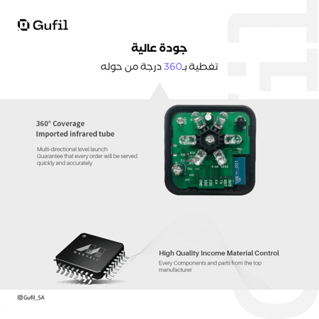 ريموت ذكي يتحكم بالتكييف عن بعد بمستشعر حرارة smart remote