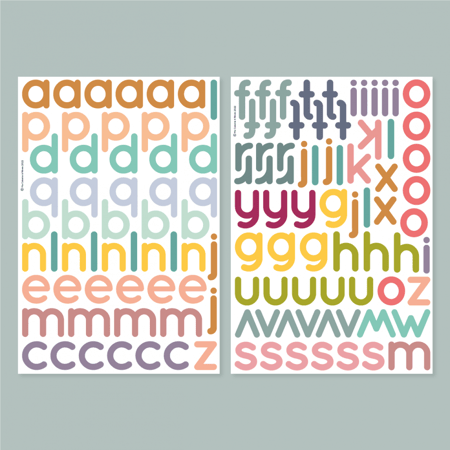 Script Letters - 125 Letter Magnets