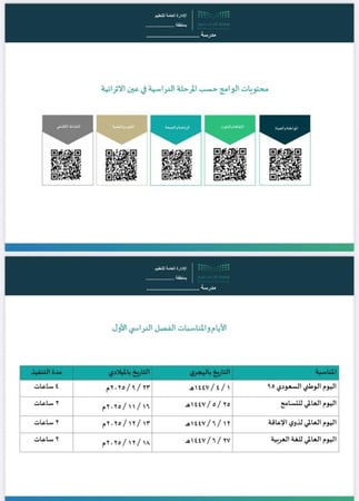 خطة النشاط الصفي للصفوف الأولية - نموذج معبأ و نموذج مفرغ