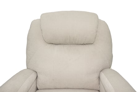 كرسي استرخاء هزاز ودوار قماش كتان من كوزي صوفا مع حامل أكواب