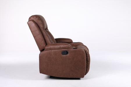 كرسي استرخاء مع حامل أكواب بني كبير وثابت