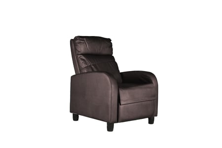 كرسي استرخاء بني جلد