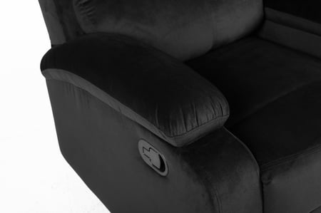 كرسي مخمل اسود