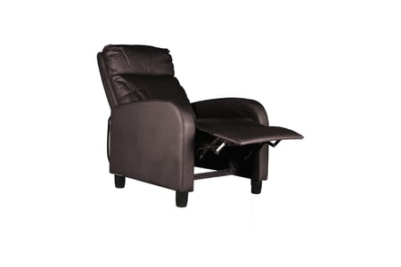 كرسي استرخاء بني جلد