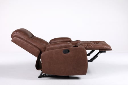 كرسي استرخاء مع حامل أكواب بني كبير وثابت