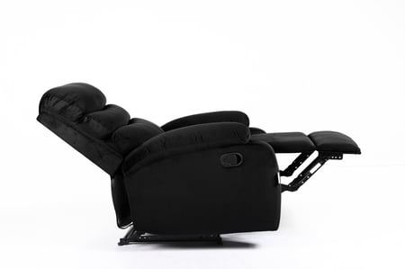 كرسي استرخاء اسود مخمل