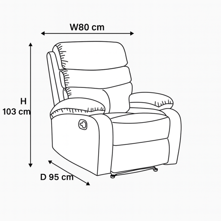 كرسي استرخاء اسود هزاز ودوار قماش مخمل
