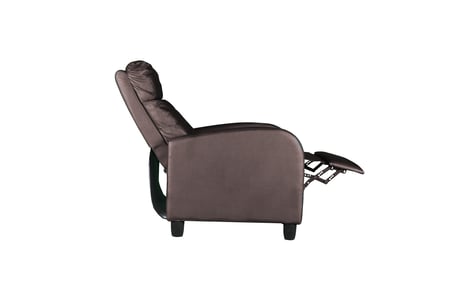 كرسي استرخاء بني جلد