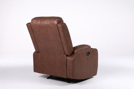 كرسي استرخاء مع حامل أكواب بني كبير وثابت