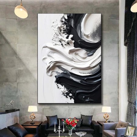 لوحة كانفس فن تجريدي طباعة