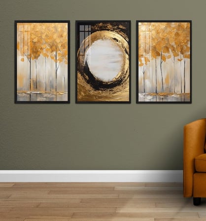 لوحة فنية كانفس ثلاثية (طباعة)