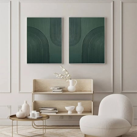 لوحة فنية كانفس ثنائية (طباعة)