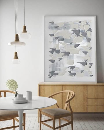 لوحة تجريدية بإطار