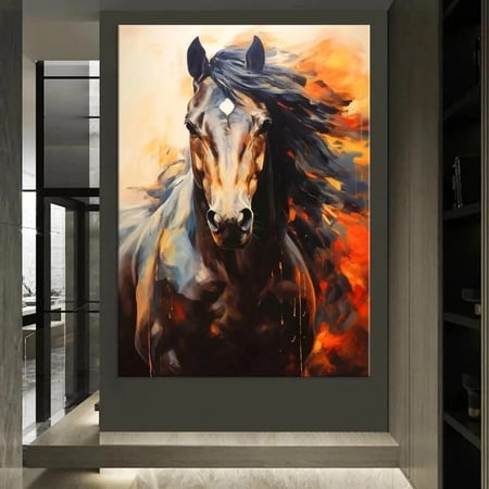 لوحات فنية كانفس للخيل (طباعة)