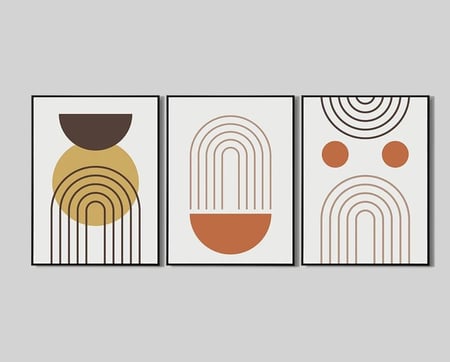 لوحة فنية كانفس ثلاثية (طباعة)