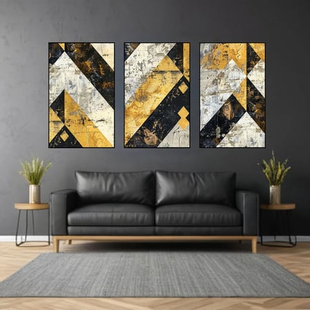 لوحة فنية كانفس ثلاثية (طباعة)