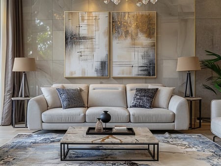 لوحة فنية ثنائية (طباعة)