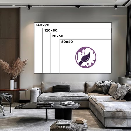 لوحة فن تجريدي (طباعة)