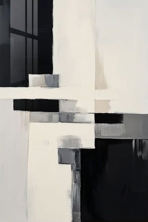 لوحة كانفس فن تجريدي  يدوي