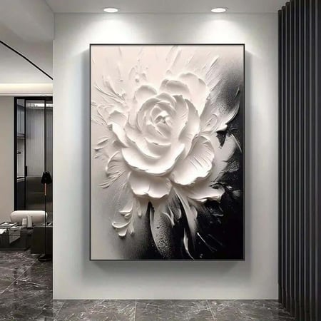 لوحة كانفس فن تجريدي يدوي