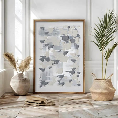 لوحة تجريدية بإطار