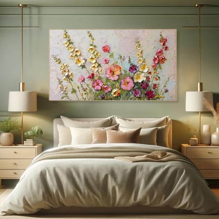 لوحات ورود مودرن فن تجريدي