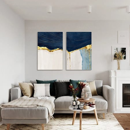 لوحة فنية كانفس ثنائية (طباعة)