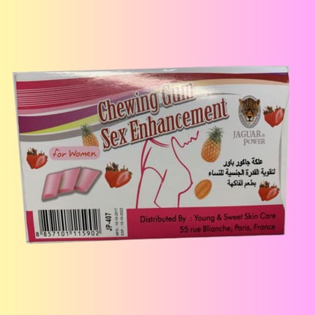 علكة "لبان" جاكور باور الفرنسية الأصلية للمرأة لإثارة وتقوية قدرة البرود الجنسي