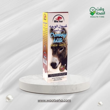 غسول حليب الحمار العطار لتفتيح الوجه وعلاج التصبغات والتحكم بالدهون