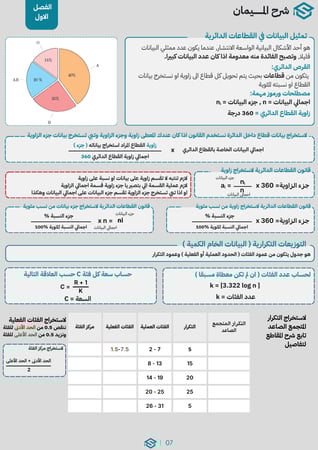 شرح الإحصاء 102 - جزئية الفاينل والميد
