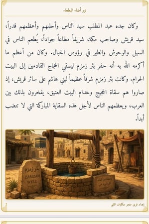 قصة الكترونية pdf  نور أضاء البطحاء قصة عن سيرة النبي صلى الله عليه وسلم الجزء الأول