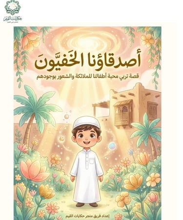 قصة الكترونية - أصدقاؤنا الخفيون .. تعزيز الايمان بالملائكة عند الاطفال من ٧ الى ١٠  و اهمية ذلك في حياتنا باسلوب قصصي جميل وشيق