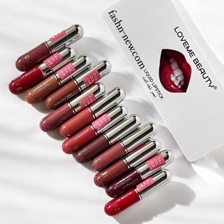 أحمر شفاه ميني 12 لون – غطاء فضي