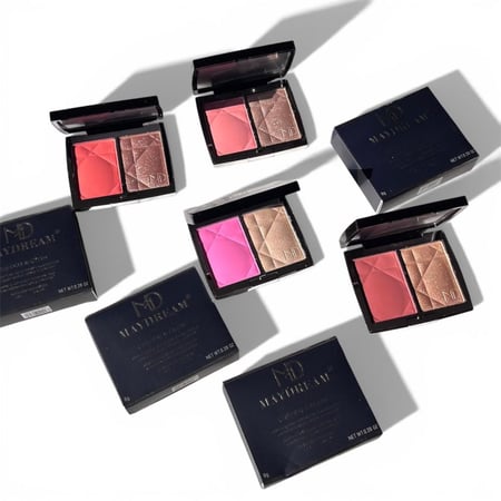 مجموعة باليتات أحمر خدود وإضاءة من مي دريم