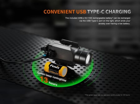 كشاف مسدس مع ليزر GL23R