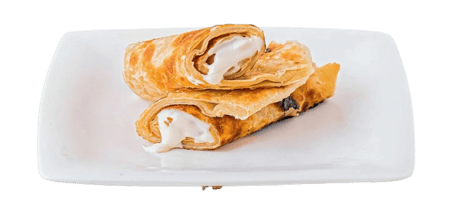 جباتي جبن سائل مع بطاطس عمان