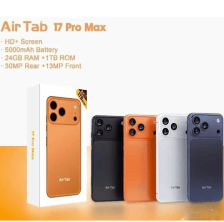 شبية الايفون 17 برو ماكس من شركة airtab. airblu