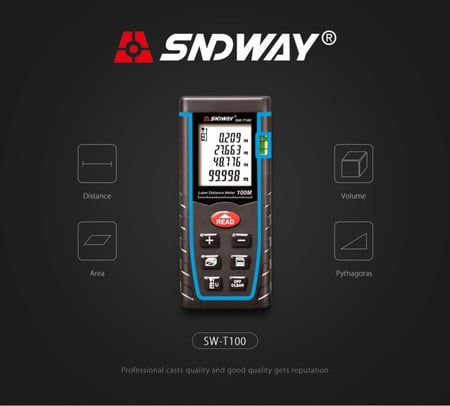 متر الكتروني  قياس ليزري  sundway