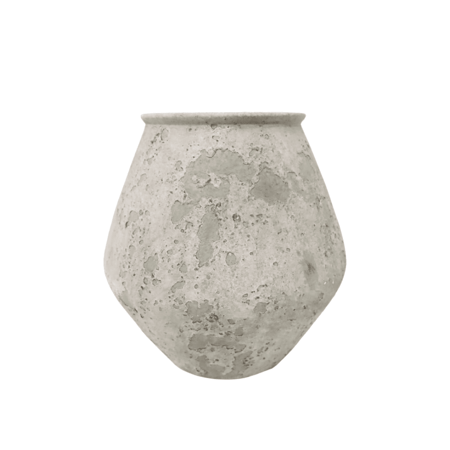 مزهرية سيراميك فاخره باللون الأخضر الهادئ للديكور المنزل 21*21*21.5 سم