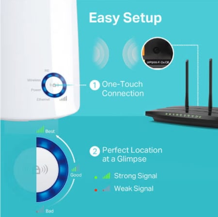 TP-Link TL-WA850RE 300Mbps Universal Wi-Fi Range Extender White