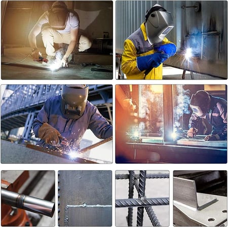 ماكينة لحام MIG 200 أمبير، ماكينة لحام MIG مزدوجة الجهد 110 فولت/220 فولت، ماكينة لحام MIG بدون غاز.