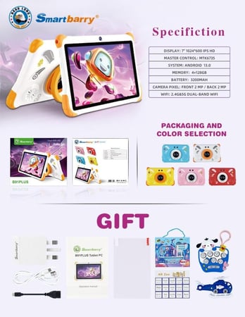 تابلت سمارتبيري B91 التعليمي للأطفال