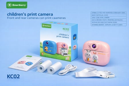 Smartbarry Kc02 Instant Print Camera For Kids