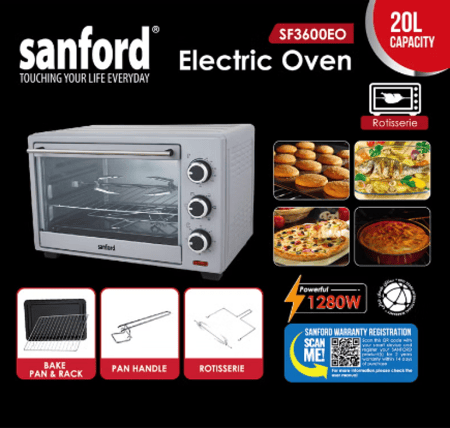 فرن كهربائي سانفورد 20 لتر SF3600EO