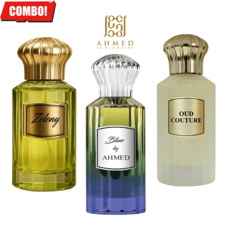 AHMED AL MAGRIBI- 3 Perfumes COMBO- Zeleny,Oud couture,Blue by Ahmed