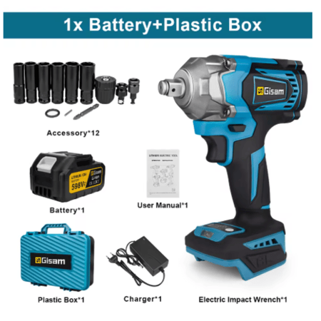 Gisam-مفك كهربائي بدون فرش ، مفك براغي لاسلكي ، أدوات كهربائية لبطارية ماكيتا 18 فولت ، عزم الدوران من N.M ،