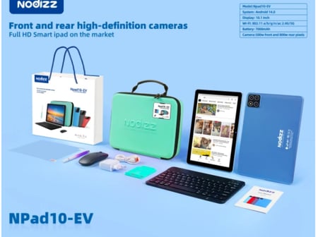 Nodizz NPad 10-EV Tablet, 10.1-inch screen, 12 GB RAM / 512GB storage.