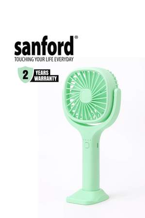 Sanford Portable Rechargeable Hand Fan with 1800mAh Battery, Up to 4.5 Hours Working, and Built-in