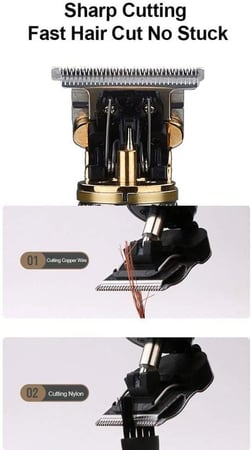Mens Hair Clippers, Cordless All Metal Electric Hair Trimmer With LCD Display, Rechargeable Beard Trimmer With 3 Attachments, For Men Kids Baby Stylists Barber,Copper